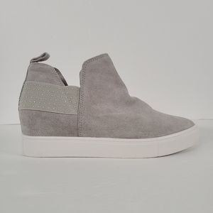 Steve Madden Grey Shane Wedge Sneaker Size 9.5